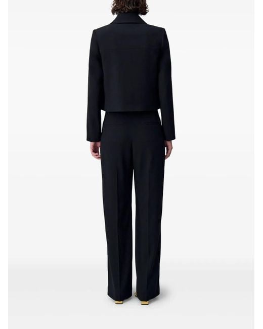 Claudie Pierlot Black Jacke mit Kontrastknöpfen
