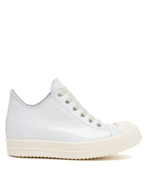 Rick Owens White Low Sneakers