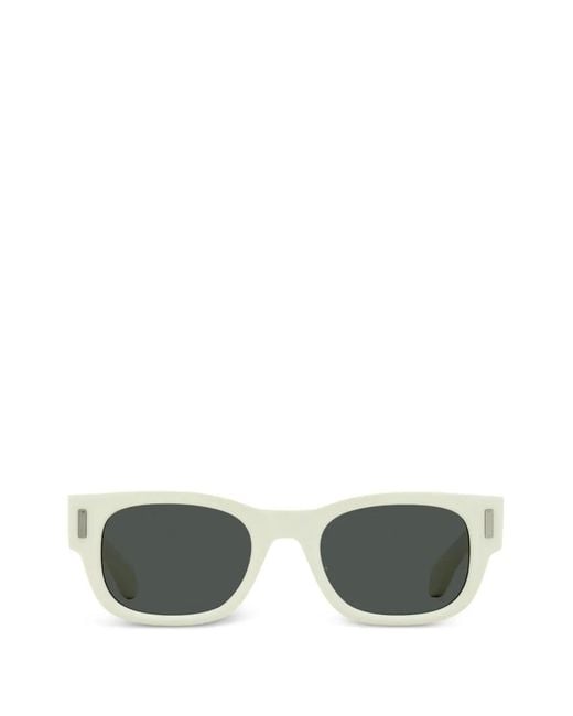 Ferragamo Eyewear Green Rectangle-Frame Sunglasses for men