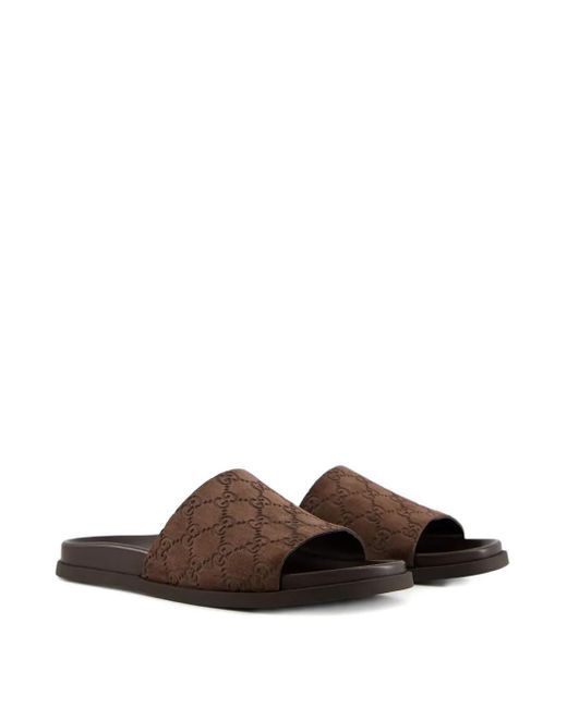 Gucci Brown Suede Sandals for men