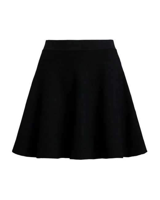 Polo Ralph Lauren Black Flared Knit Skirt