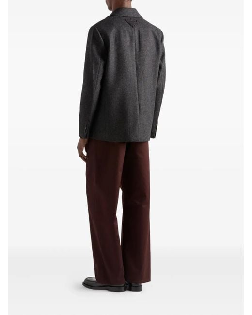 Prada Purple Cotton Pants for men