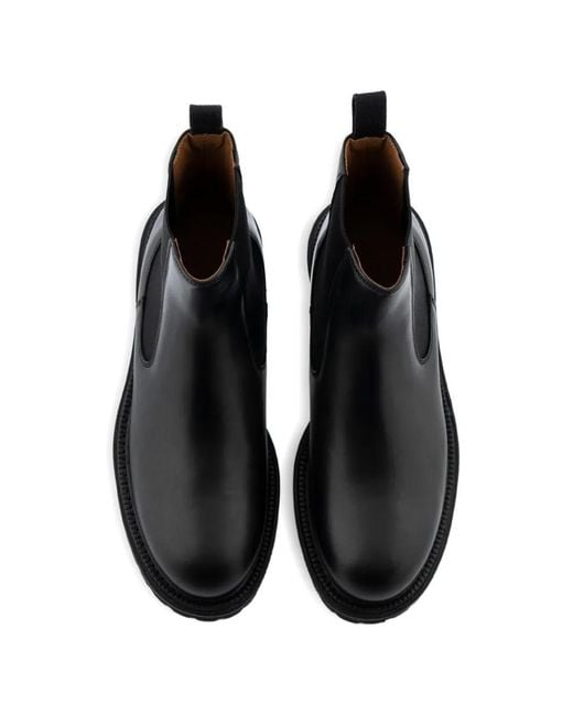 Buttero Black Pull-Tab Boots for men