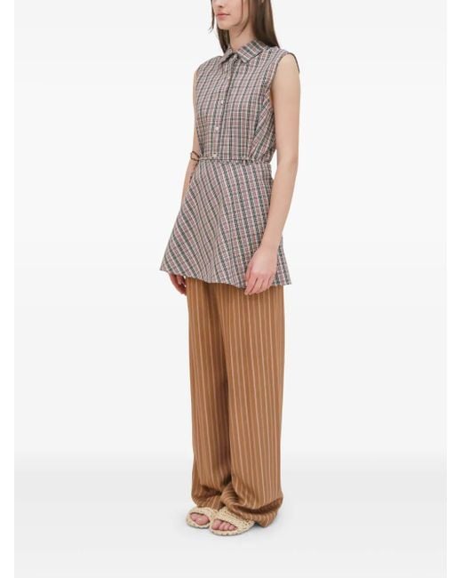 Rosetta Getty Gestreept Blouse in het Brown