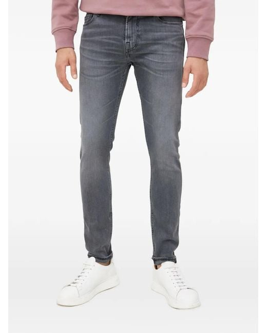 Vaqueros Chris Con Logo Triangular Guess de hombre de color Blue