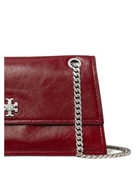 Tory Burch Red Kira Schultertasche mit Logo