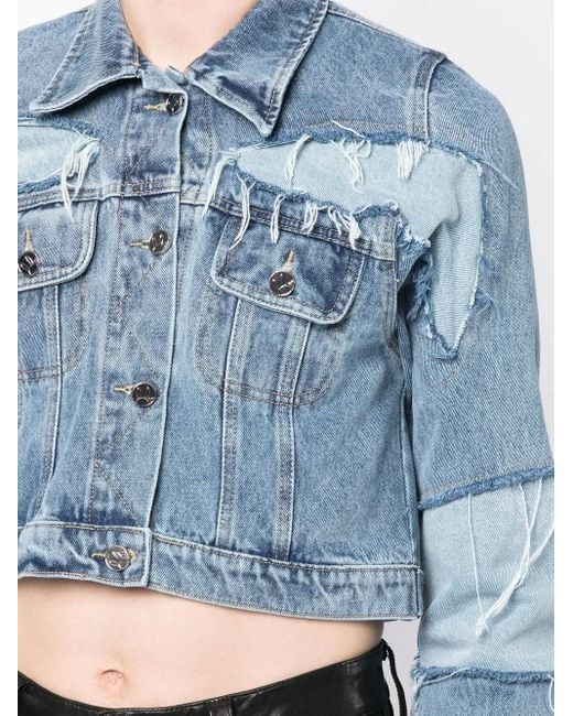 Natasha Zinko ダメージ デニムジャケット Blue