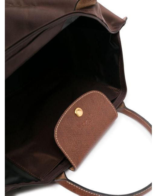 Bolso shopper Le Pliage mediano Longchamp de color Brown