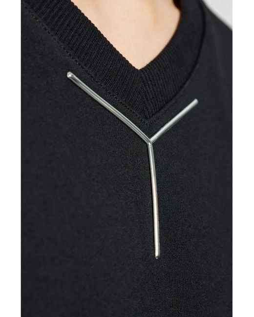 Y. Project Black Logo-Plaque Jumper for men