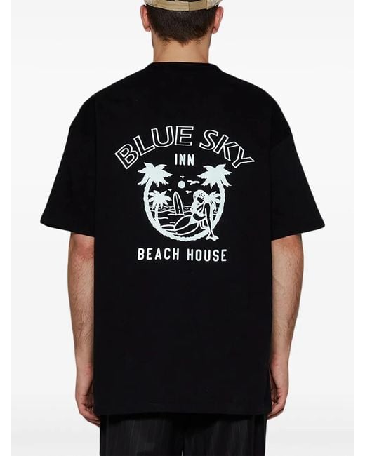 BLUE SKY INN Black Beach House T-Shirt for men