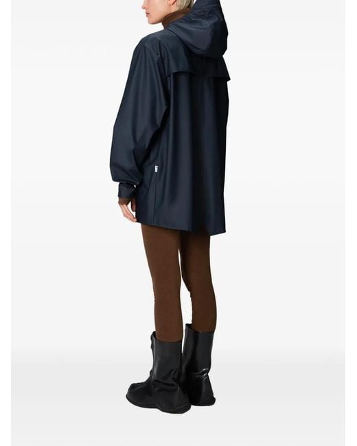 Rains フーデッド レインジャケット Blue