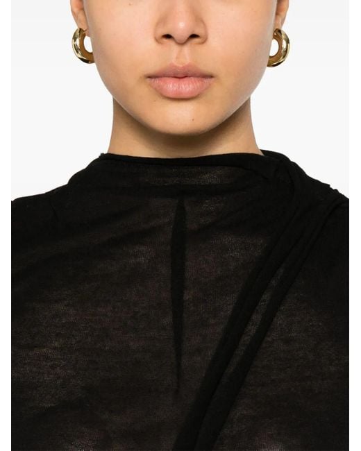 OTTOLINGER Black Deconstructed Top