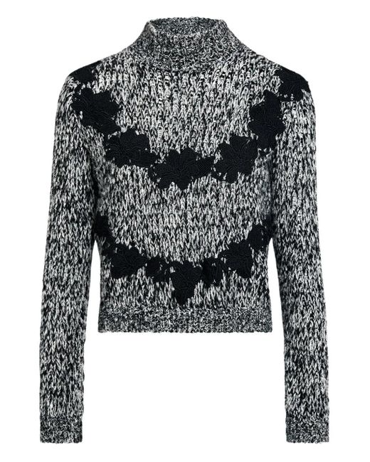 Pull En Macramé Giambattista Valli en coloris Black