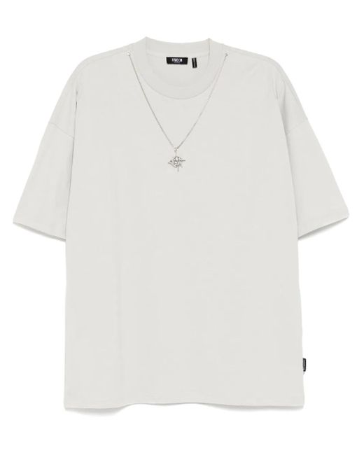Camiseta De Algodón FIVE CM de hombre de color White