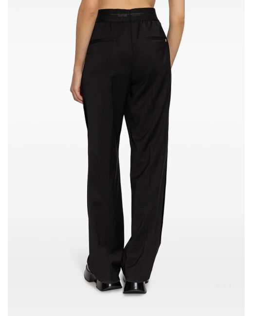 Helmut Lang Black Virgin Wool Trousers