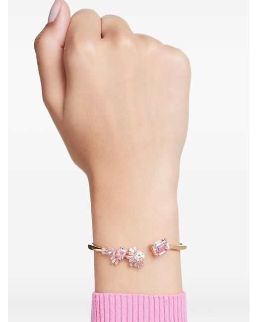 Pulsera Gema con detalles de cristal Swarovski de color Metallic