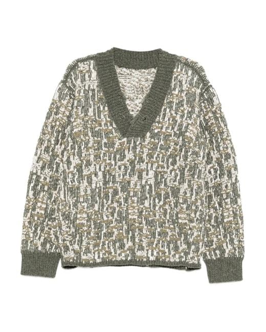 CROQUIS Trui Met V-Hals in het Gray voor heren