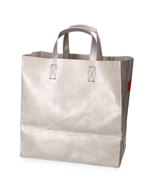 Freitag Gray Sonny Logo-Patch Tote Bag for men