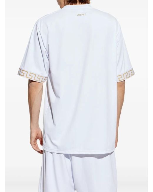 Versace Greca T-Shirt – in White für Herren