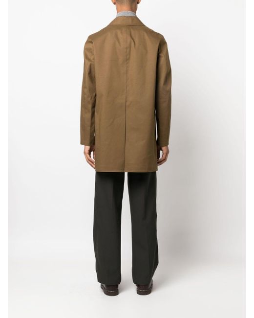 Mackintosh Natural Dunkled Button-up Cotton Coat for men