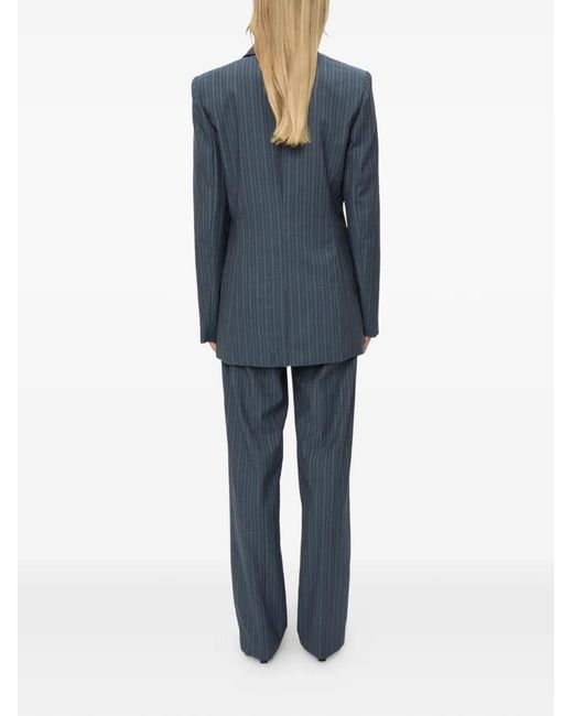 Christopher Esber Blue Torrent Pinstripe-Pattern Blazer