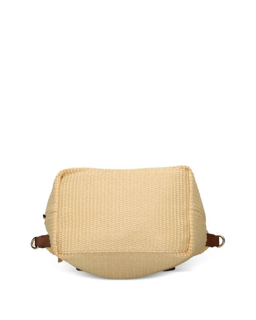 Tommy Hilfiger Natural Woven Top-Handle Tote Bag