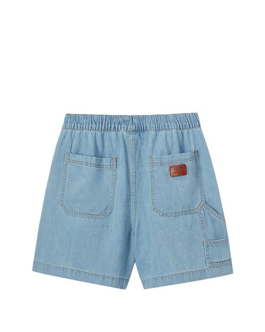 Chocoolate Blue Logo-Patch Shorts
