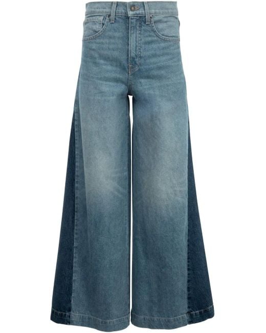 Nili Lotan Blue Straight-Leg Jeans