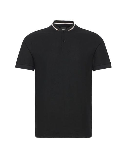 Boss Black Button T-Shirt for men