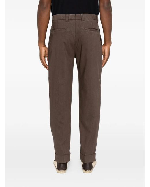Berwich Gray Pantalon Chiaia À Plis for men