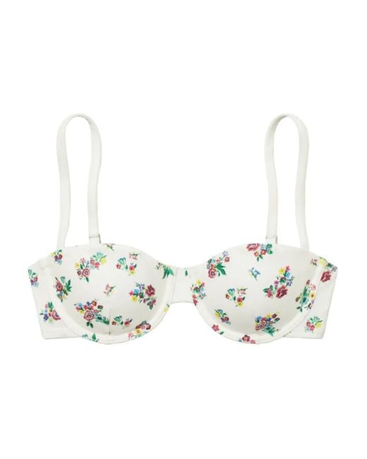 Top de bikini con aros Tory Burch de color White