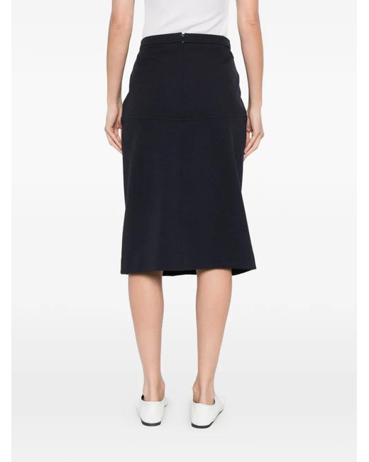 Jil Sander Blue Panelled Skirt