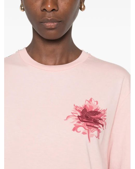 Etro Pink Short-Sleeves T-Shirt