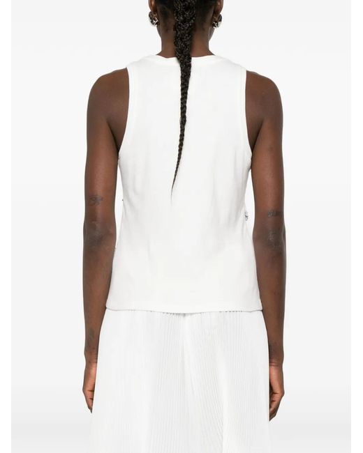 Jonathan Simkhai White Embellishment Tank Top