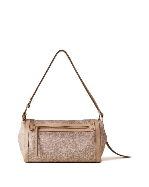 Borbonese Natural Small Frame Shoulder Bag