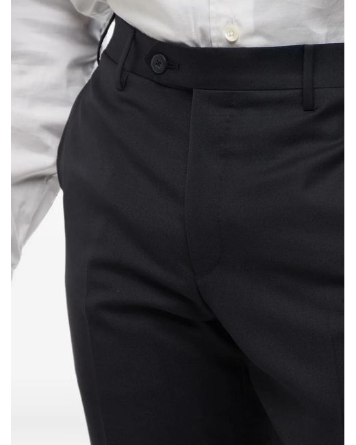 Corneliani Black Leader Virgin Wool Trousers for men