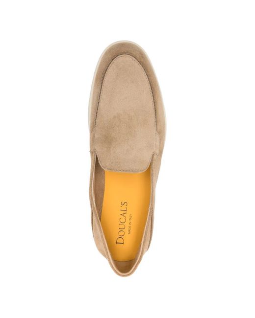Doucal's Natural Mocassins En Daim