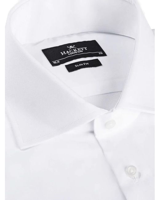Hackett White Tailored-Fit Shirt for men