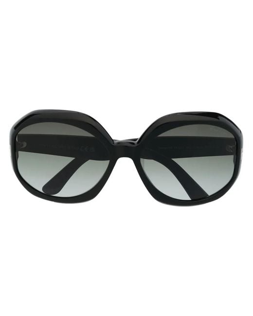 Tom Ford Black Oversize-Frame Sunglasses