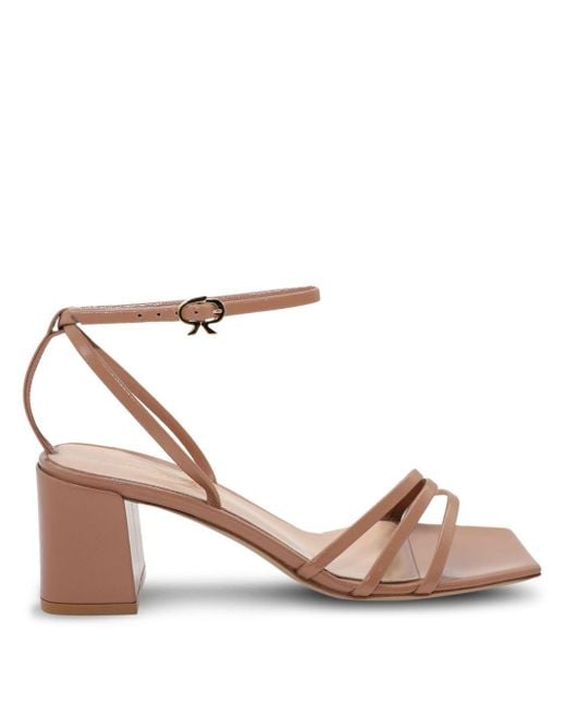 Gianvito Rossi Pink Nuit 55mm Leather Sandals