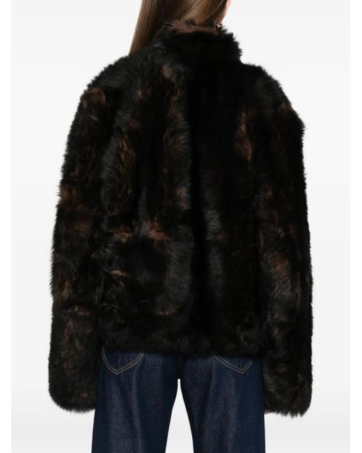 Totême  Black Silky Shearling Jacket