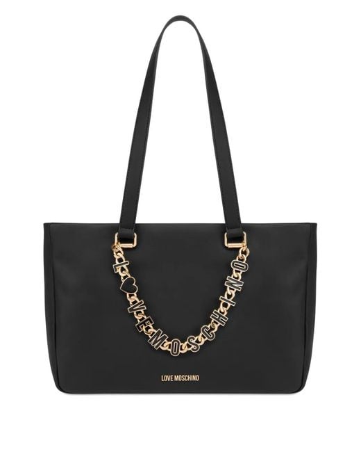 Love Moschino チェーン ショルダーバッグ Black