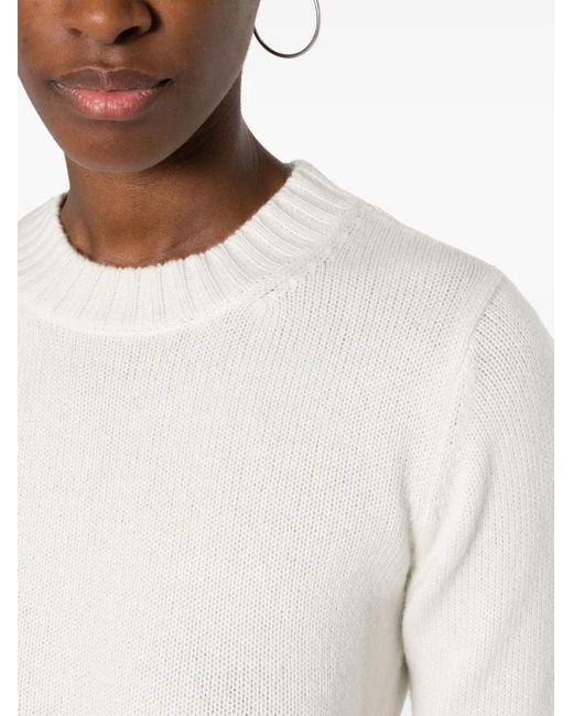 Max Mara Kasjmier Trui in het White