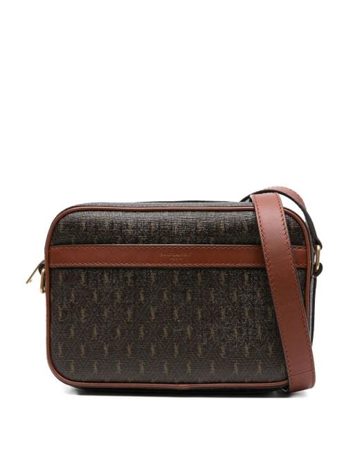 Saint Laurent モノグラム ショルダーバッグ Brown