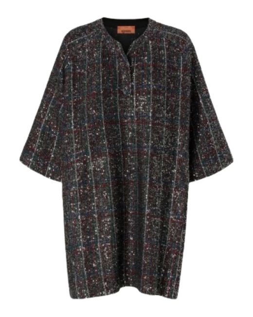 Missoni Mini-Jurk Met Pailletten En V-Hals in het Black