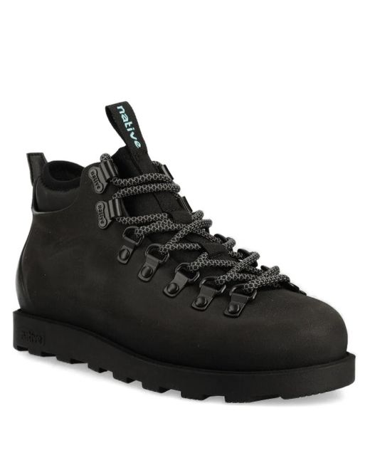 Native Eyewear Black Fitzsimmons Citylite Lace-Up Boots