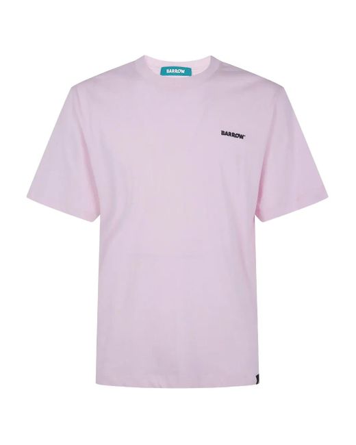 Barrow Logo-print T-shirt Pink