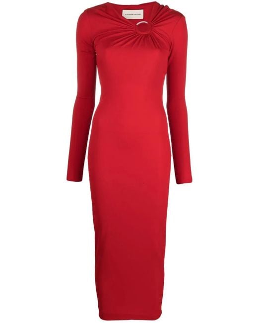 Alexandre Vauthier Red Long Dress