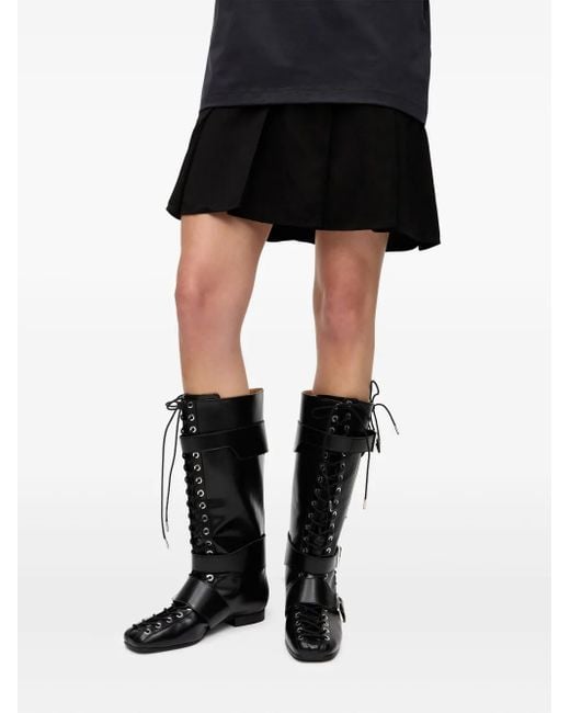 Botas con cordones Ganni de color Black