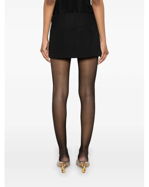 Khaite Black The Meelar Mini Skirt